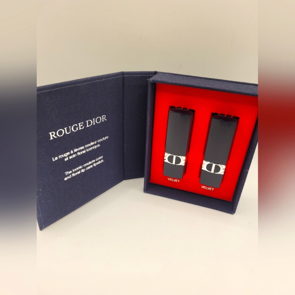 Dior Rouge Set Of 2 Lipsticks - 999 & 100
